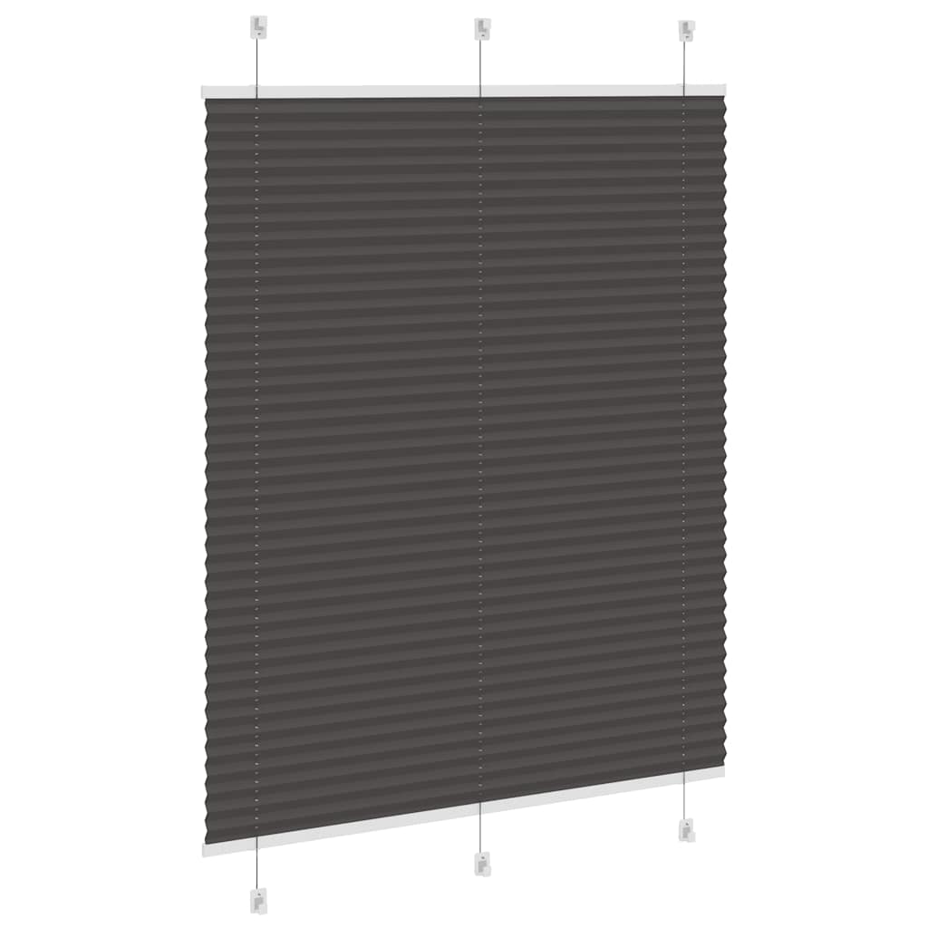 plisségardin sort 105x150 cm Stoff Bredde 104,4 cm Polyester