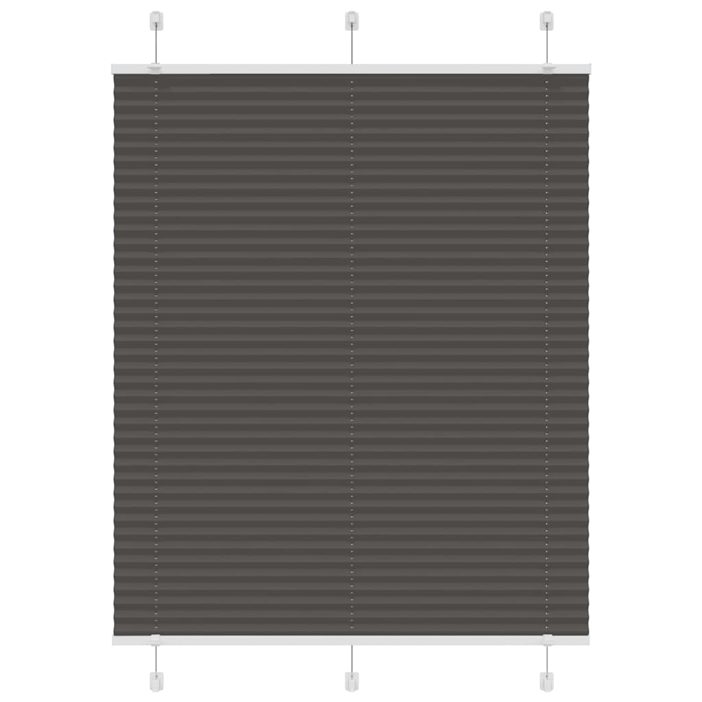 plisségardin sort 110x150 cm Stoff Bredde 109,4 cm Polyester
