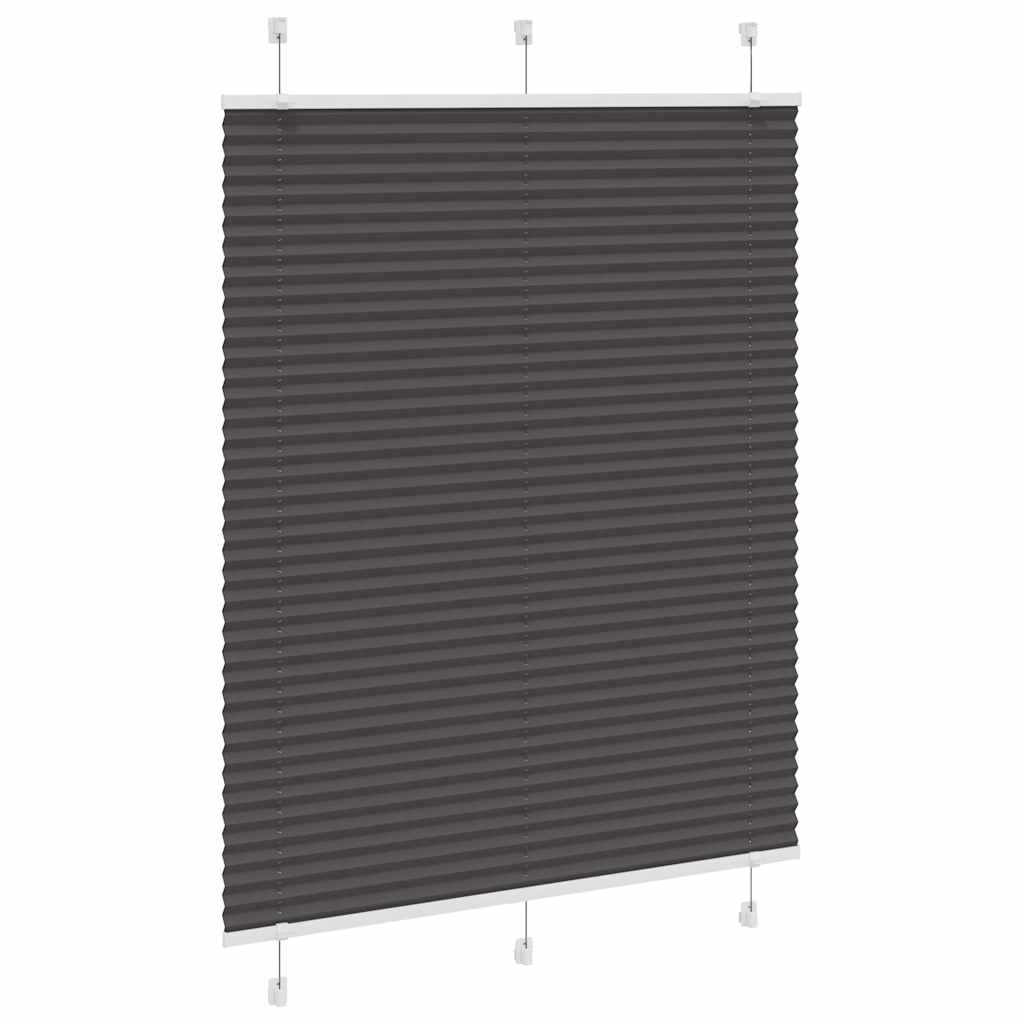plisségardin sort 110x150 cm Stoff Bredde 109,4 cm Polyester