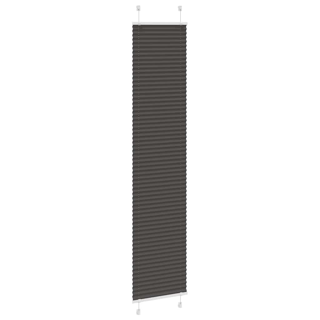 plisségardin sort 45x200 cm Stoff Bredde 44,4 cm Polyester