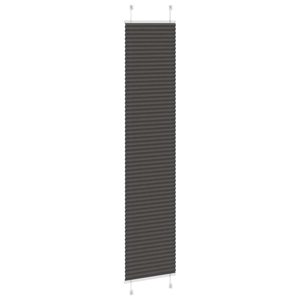 plisségardin sort 45x200 cm Stoff Bredde 44,4 cm Polyester