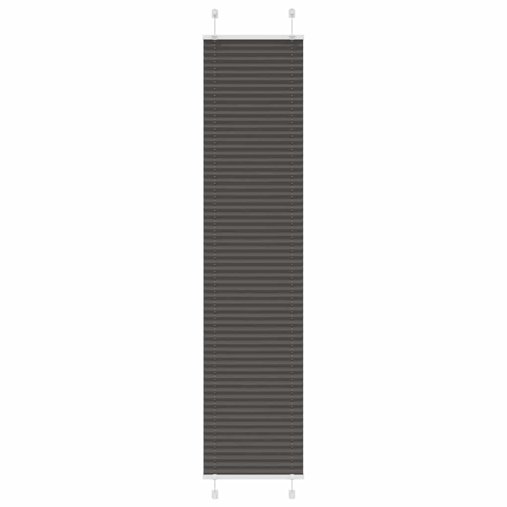 plisségardin sort 50x200 cm Stoff Bredde 49,4 cm Polyester