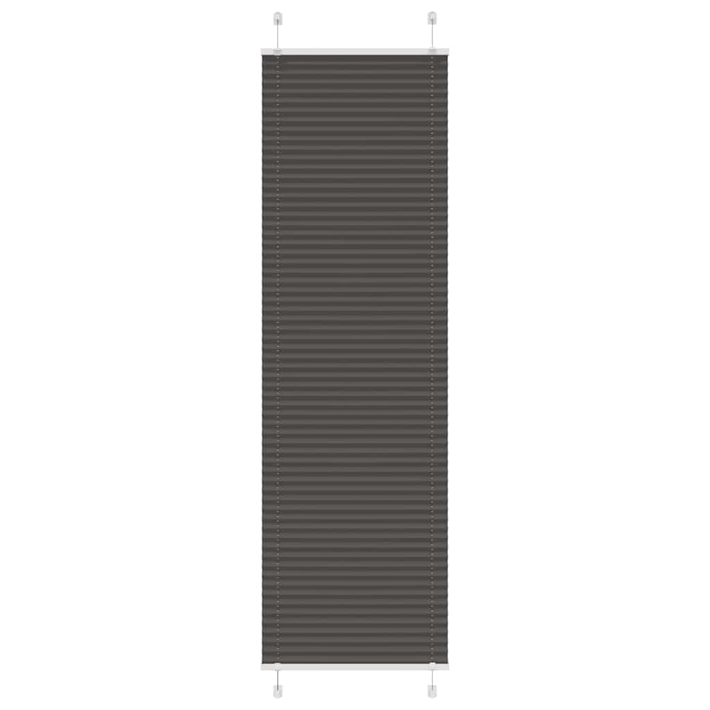 plisségardin sort 55x200 cm Stoff Bredde 54,4 cm Polyester