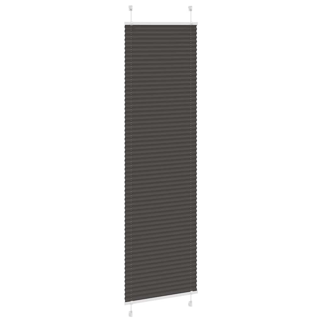 plisségardin sort 55x200 cm Stoff Bredde 54,4 cm Polyester