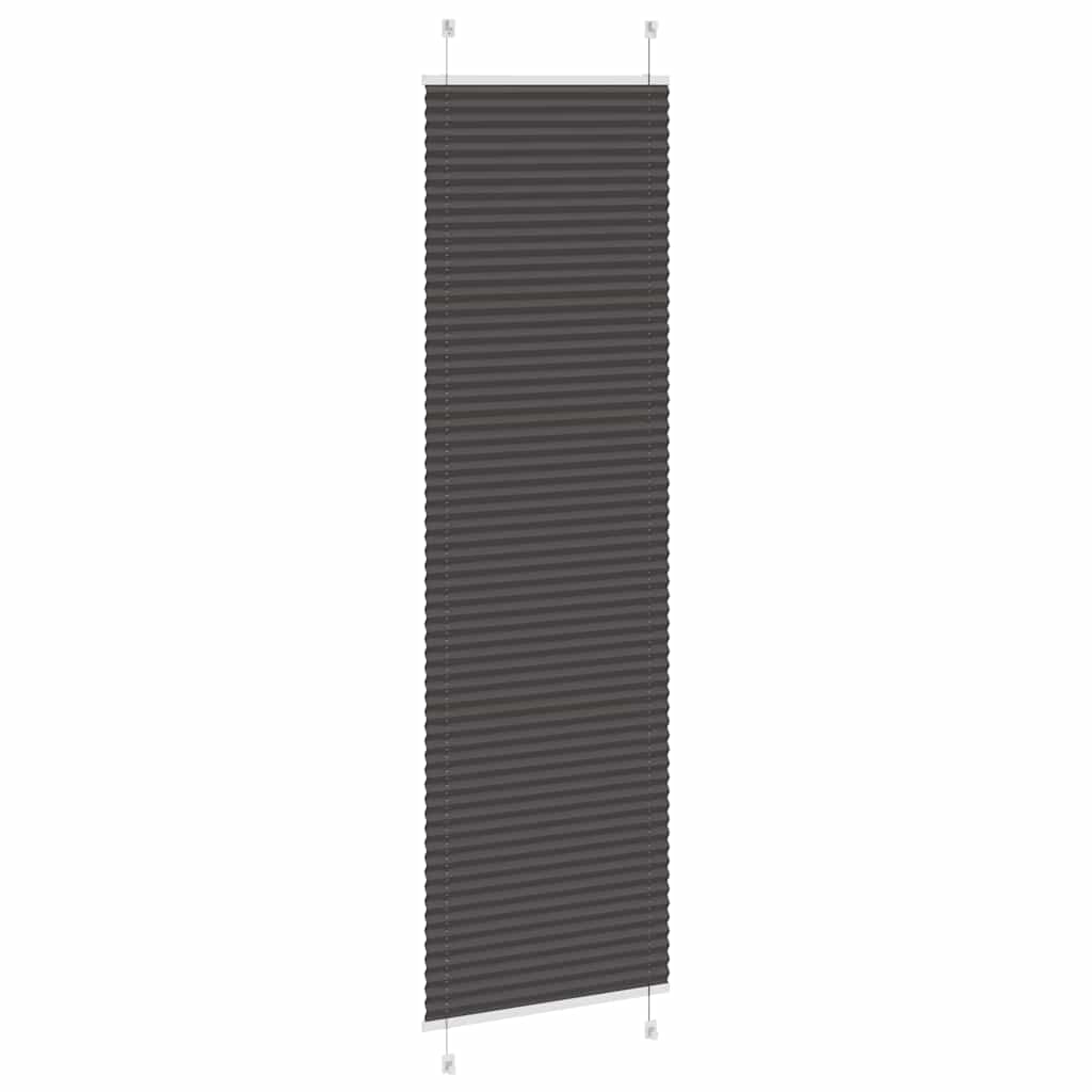 plisségardin sort 55x200 cm Stoff Bredde 54,4 cm Polyester