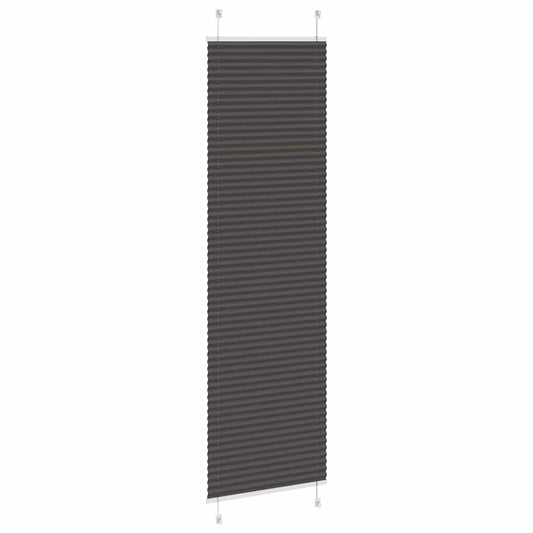 plisségardin sort 55x200 cm Stoff Bredde 54,4 cm Polyester