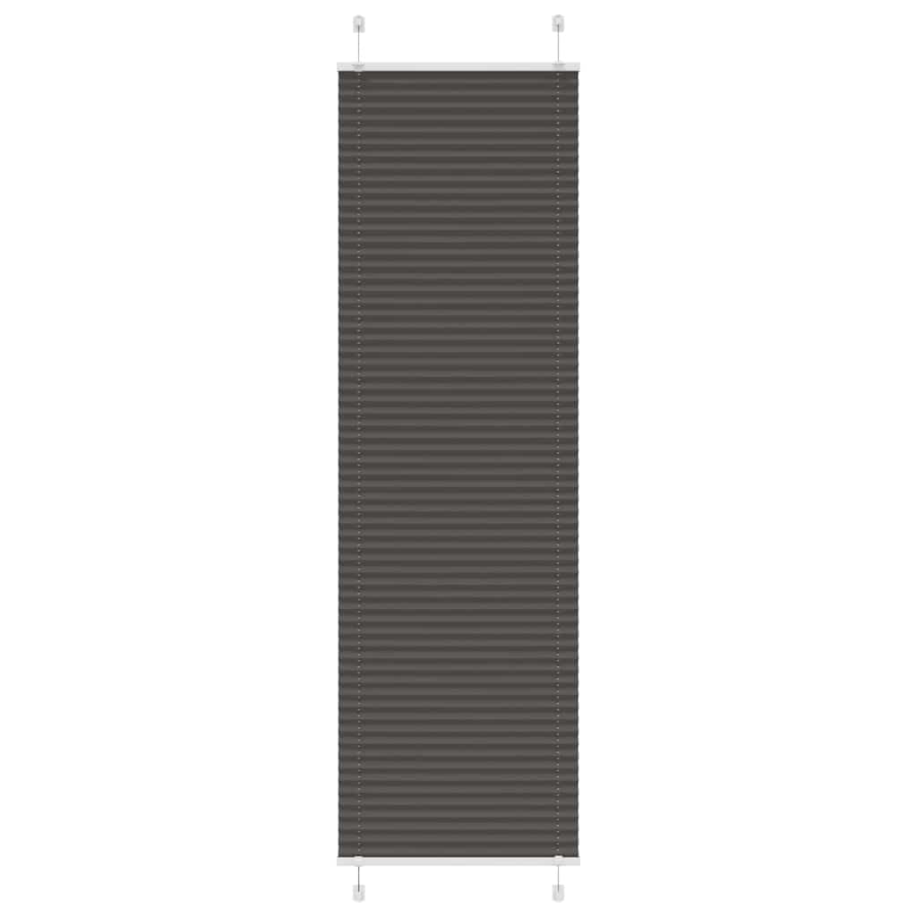 plisségardin sort 65x200 cm Stoff Bredde 64,4 cm Polyester