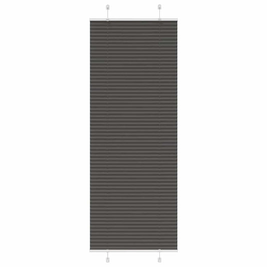 plisségardin sort 70x200 cm Stoff Bredde 69,4 cm Polyester