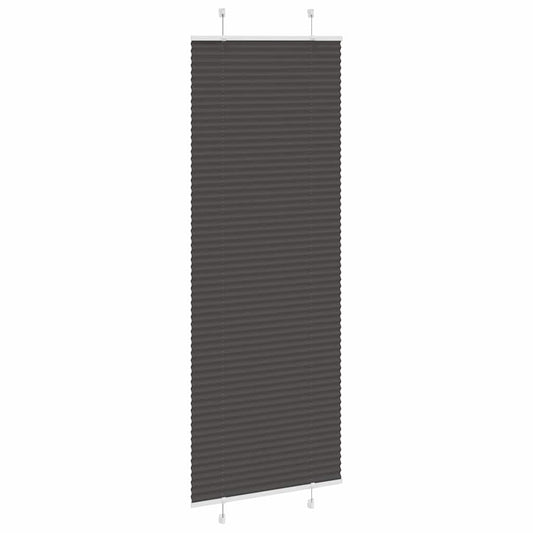 plisségardin sort 70x200 cm Stoff Bredde 69,4 cm Polyester