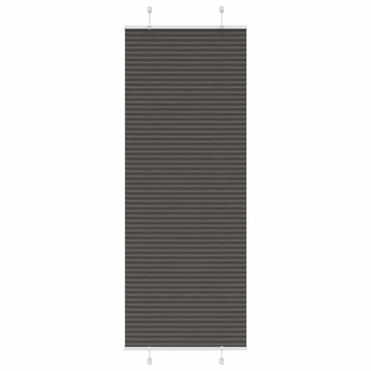 plisségardin sort 75x200 cm Stoff Bredde 74,4 cm Polyester