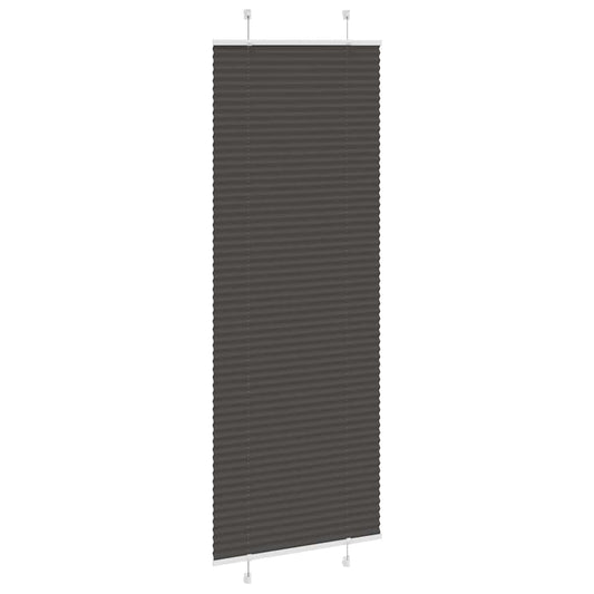 plisségardin sort 75x200 cm Stoff Bredde 74,4 cm Polyester