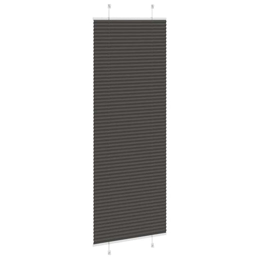 plisségardin sort 75x200 cm Stoff Bredde 74,4 cm Polyester