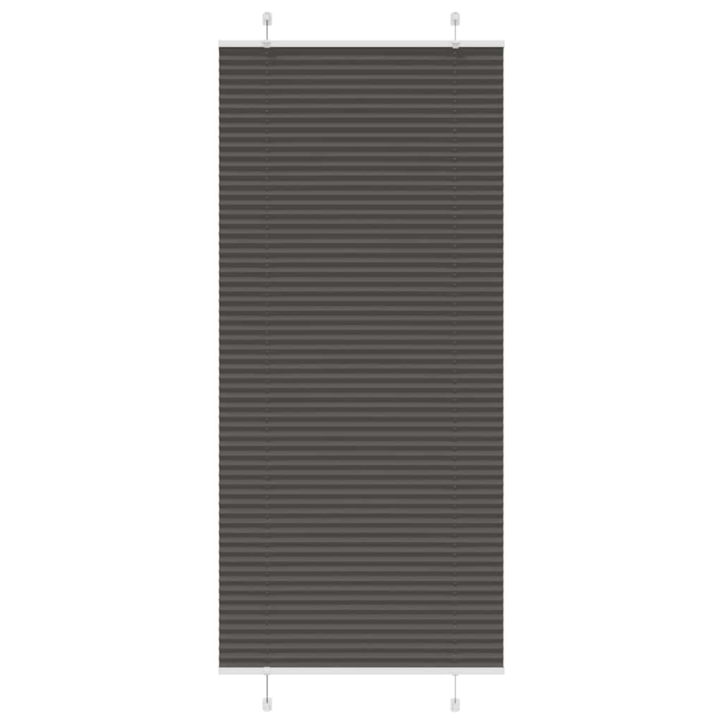 plisségardin sort 90x200 cm Stoff Bredde 89,4 cm Polyester