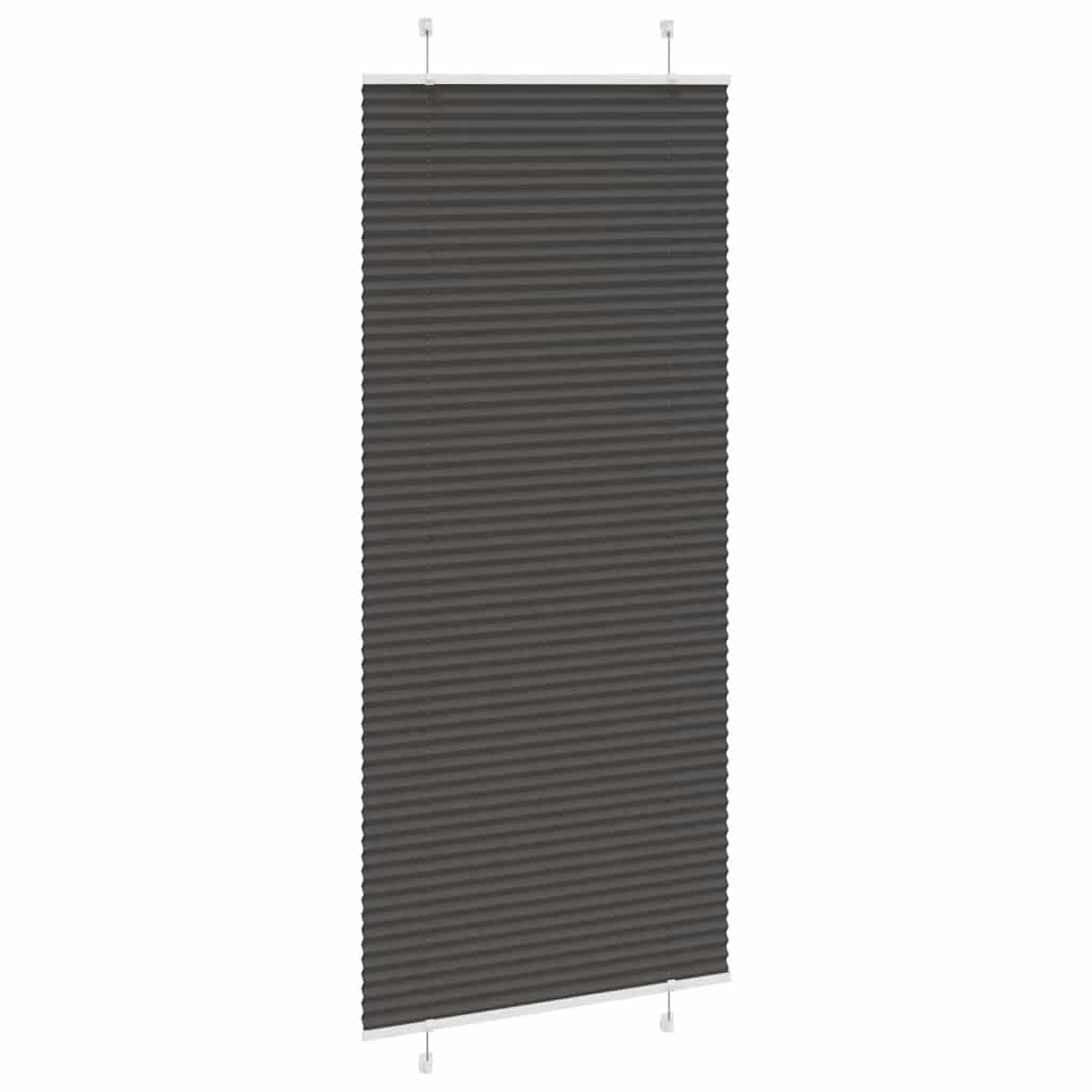 plisségardin sort 100x200 cm Stoff Bredde 99,4 cm Polyester