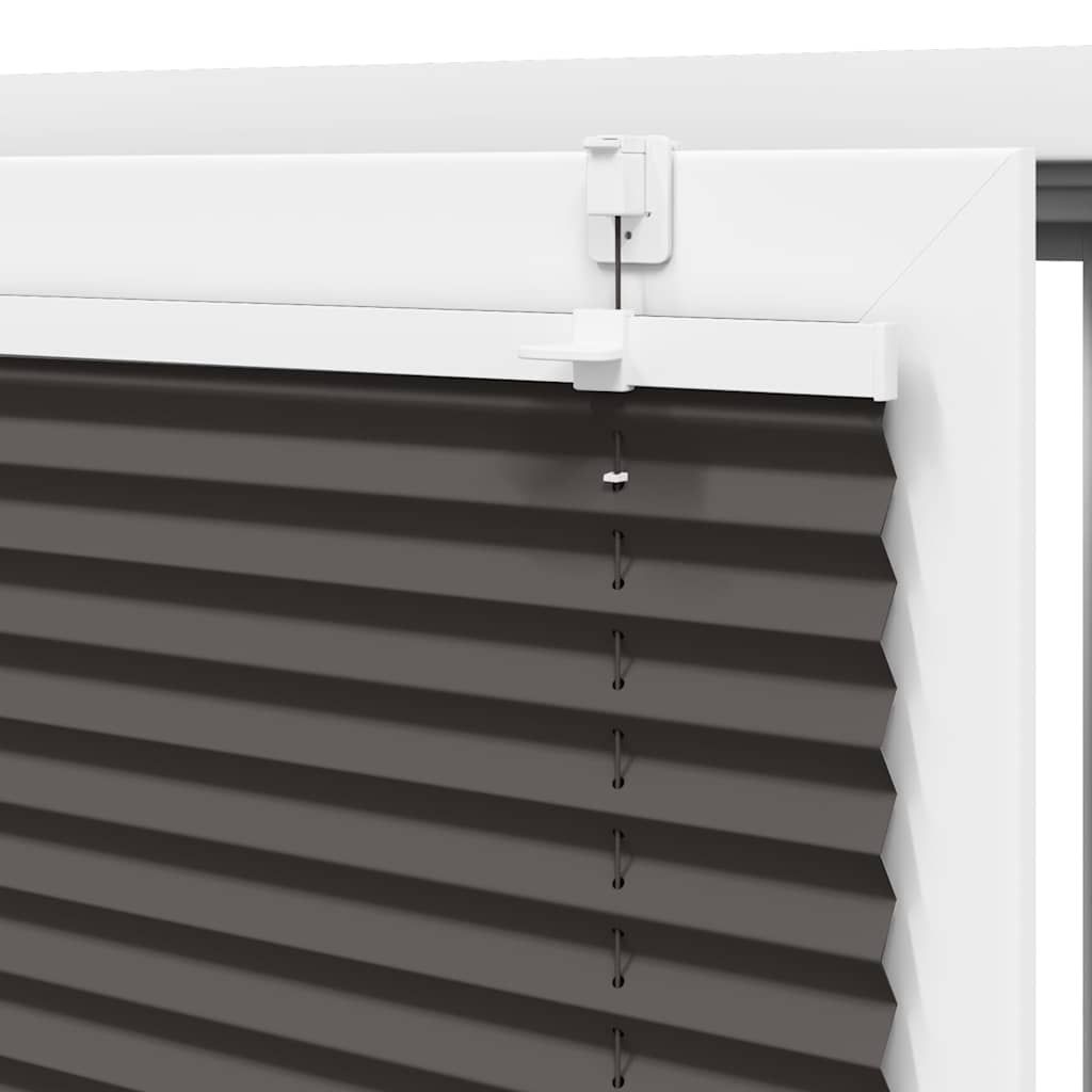 plisségardin sort 110x200 cm Stoff Bredde 109,4 cm Polyester
