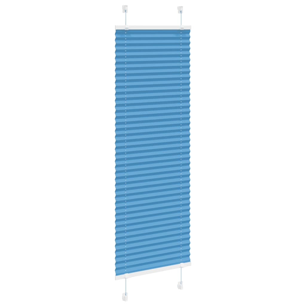 plisségardin blå 40x100 cm Stoff Bredde 39,4 cm Polyester