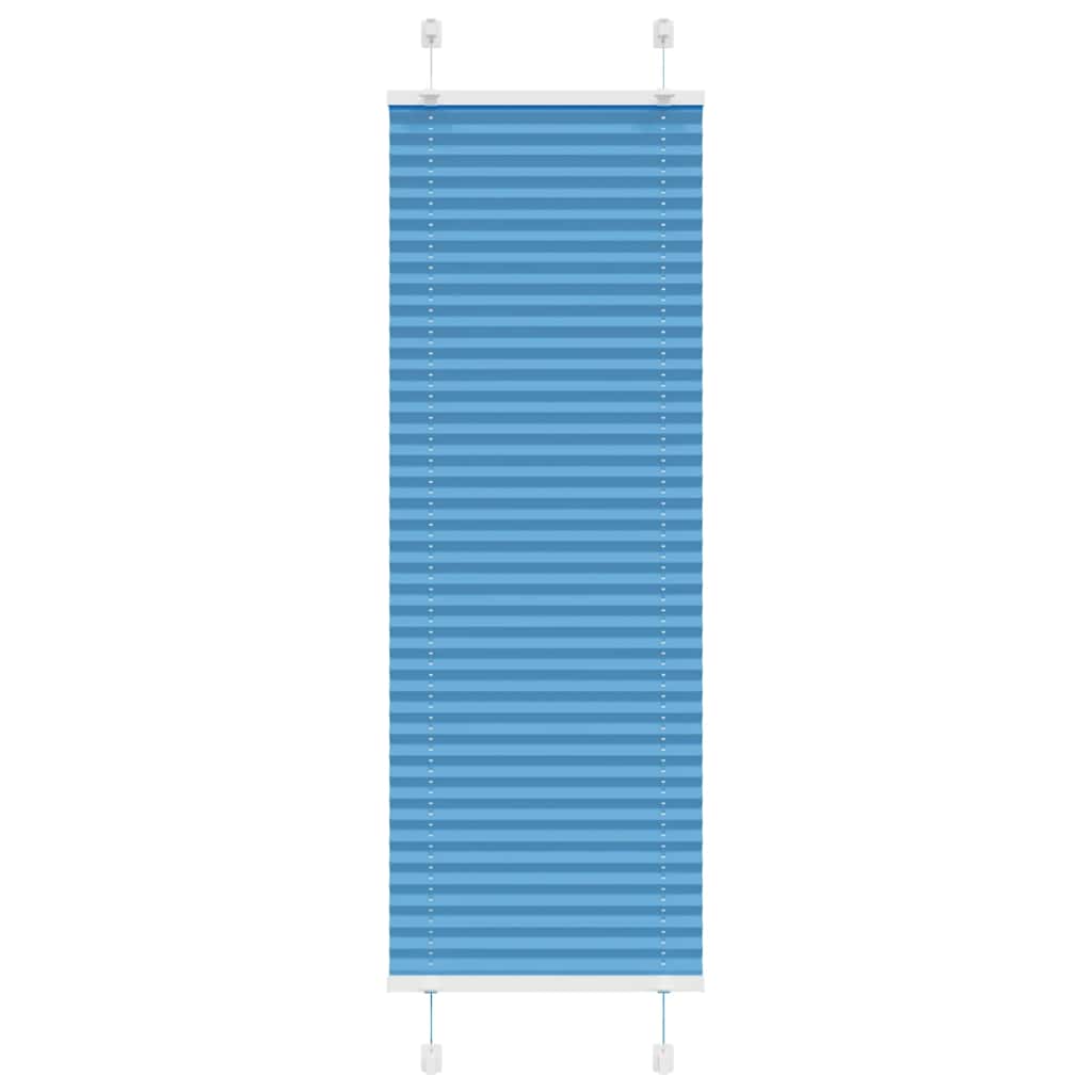 plisségardin blå 45x100 cm Stoff Bredde 44,4 cm Polyester