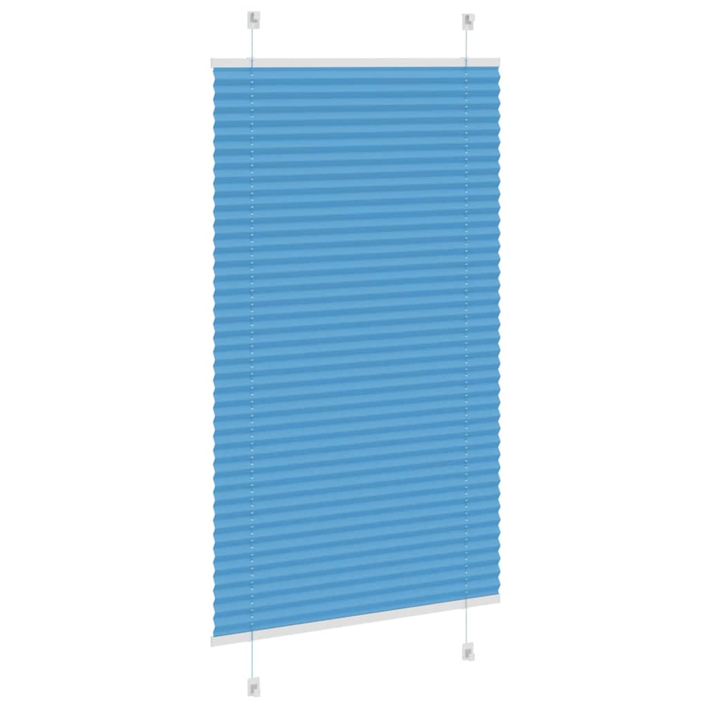 plisségardin blå 75x100 cm Stoff Bredde 74,4 cm Polyester