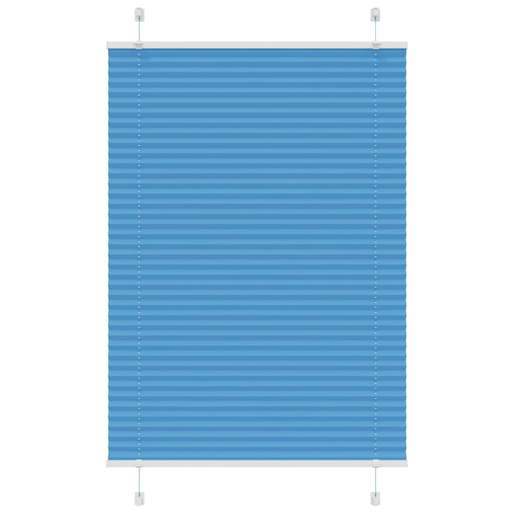 plisségardin blå 85x100 cm Stoff Bredde 84,4 cm Polyester