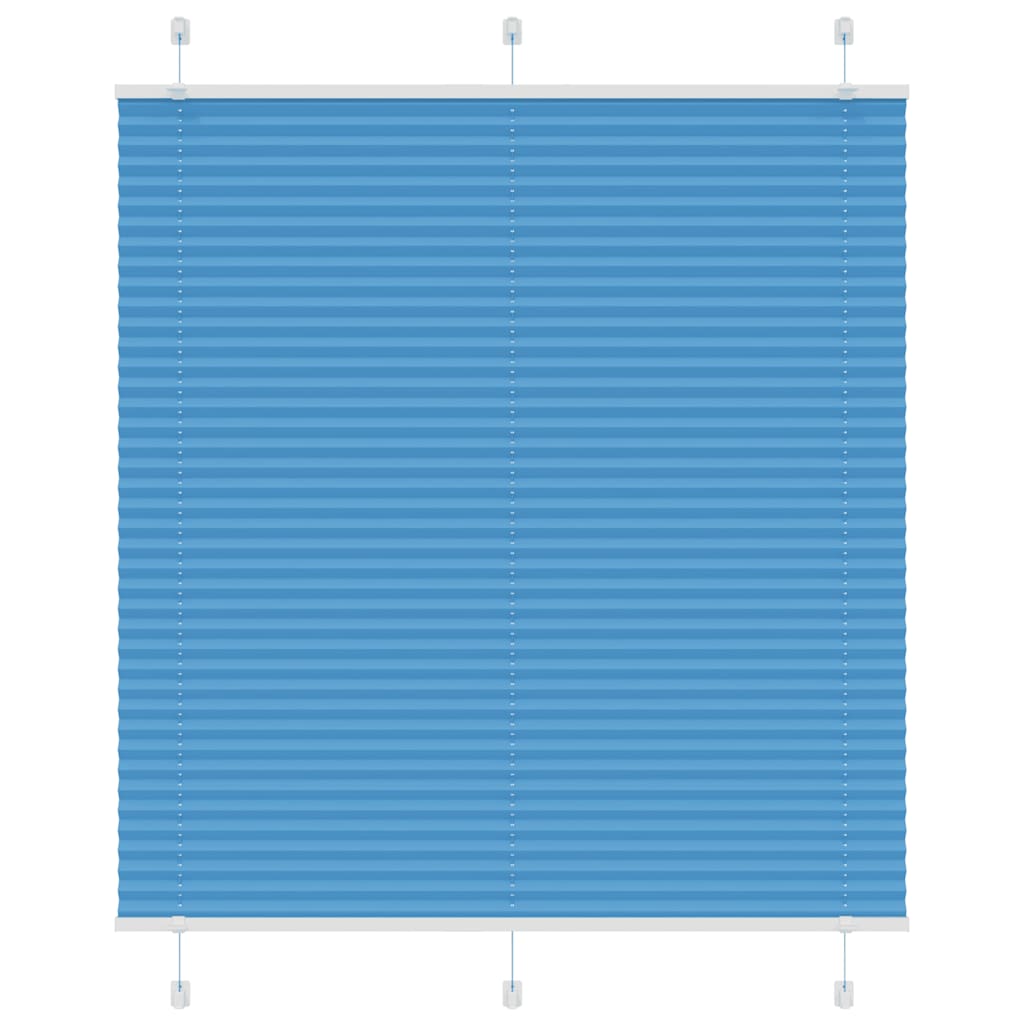 Plisségardin Blå 120x100 cm Stoffbredde 119,4 cm Polyester