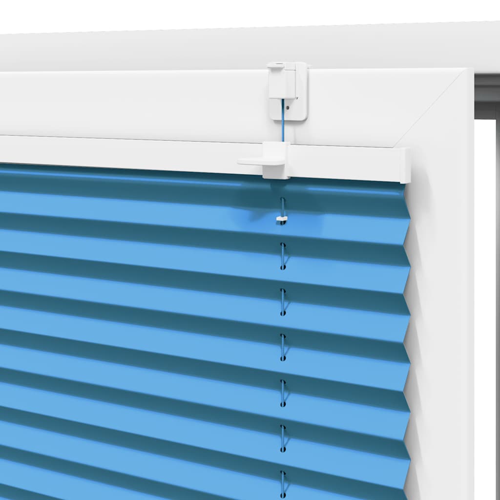 Plisségardin Blå 50x150 cm Stoffbredde 49,4 cm Polyester