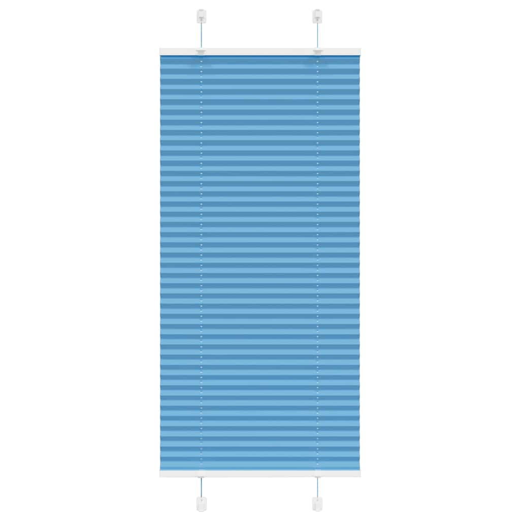 Plisségardin Blå 65x150 cm Stoffbredde 64,4 cm Polyester