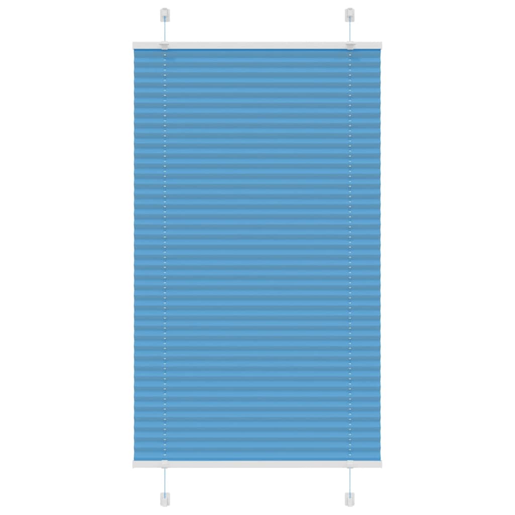 Plisségardin Blå 70x150 cm Stoffbredde 69,4 cm Polyester