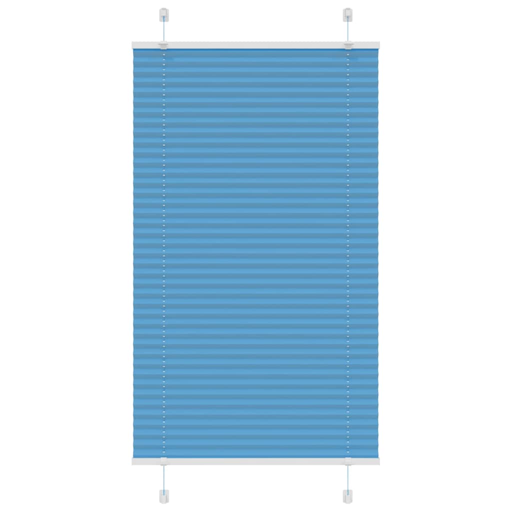 Plisségardin Blå 75x150 cm Stoffbredde 74,4 cm Polyester