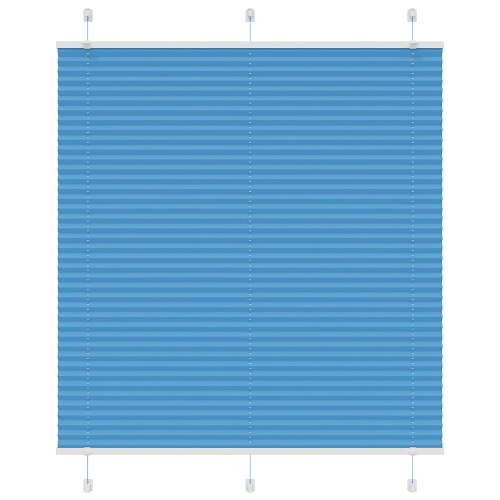 Plisségardin Blå 115x150 cm Stoffbredde 114,4 cm Polyester