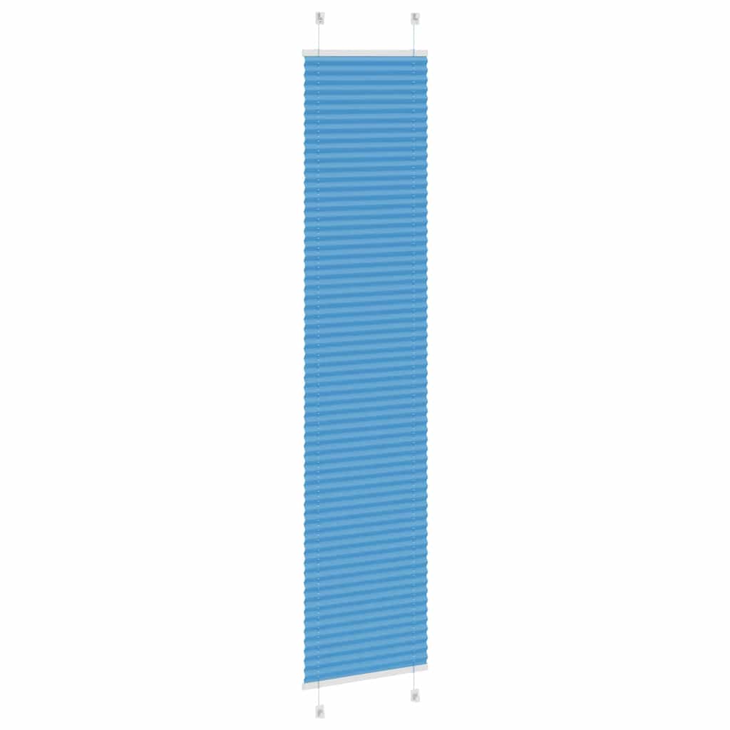 Plisségardin Blå 45x200 cm Stoff Bredde 44,4 cm Polyester