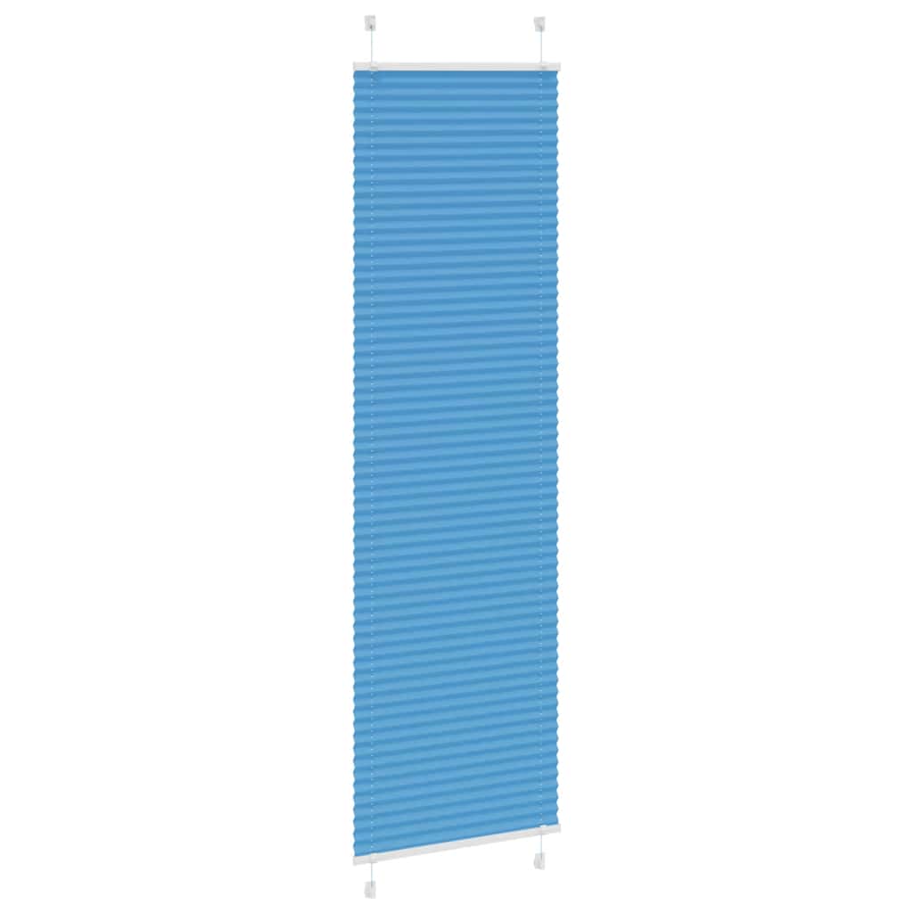 Plisségardin Blå 65x200 cm Stoffbredde 64,4 cm Polyester