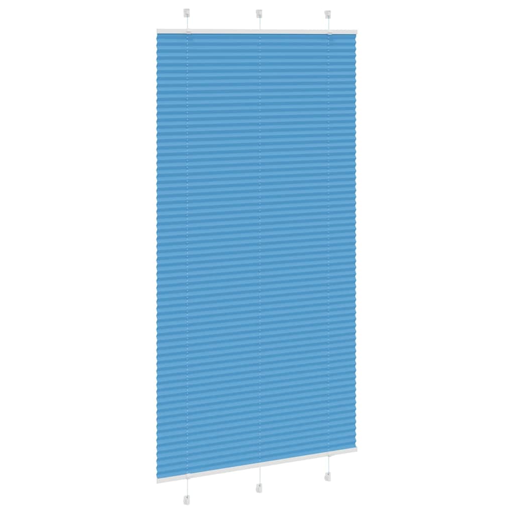 Plisségardin Blå 110x200 cm Stoffbredde 109,4 cm Polyester
