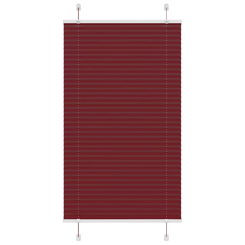 Plisségardin Bordeaux Rød 70x100 cm Stoff Bredde 69,4 cm