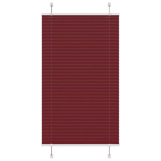 Plisségardin Bordeaux Rød 70x100 cm Stoff Bredde 69,4 cm