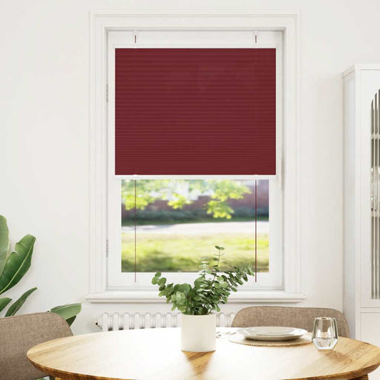 Plisségardin Bordeaux Rød 70x100 cm Stoff Bredde 69,4 cm