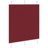 Plisségardin Bordeaux Rød 115x100 cm Stoffbredde 114,4 cm