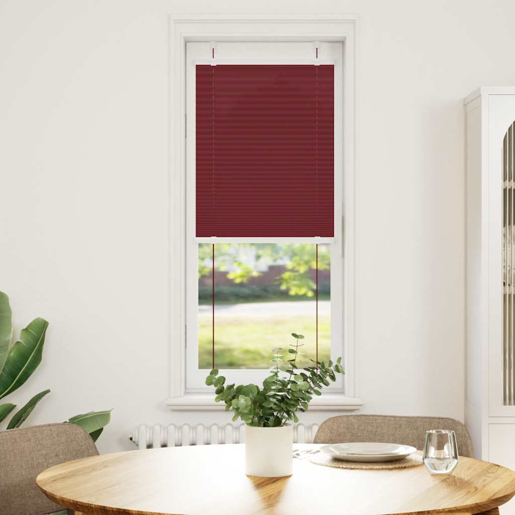 Plisségardin Bordeaux Rød 40x150 cm Stoff Bredde 39,4 cm
