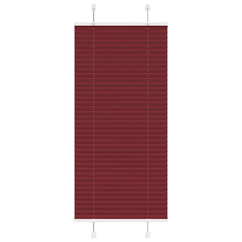 Plisségardin Bordeaux Rød 55x150 cm Stoffbredde 54,4 cm