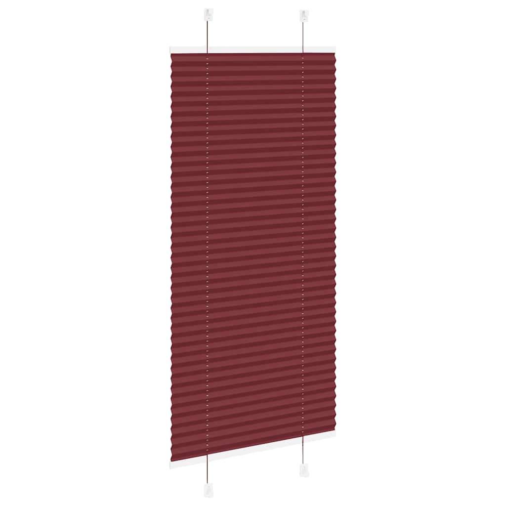 Plisségardin Bordeaux Rød 65x150 cm Stoff Bredde 64,4 cm