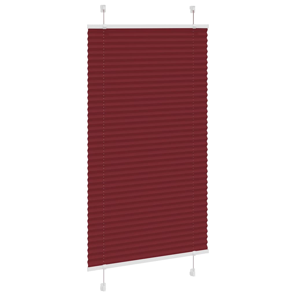 Plisségardin Bordeaux Rød 70x150 cm Stoff Bredde 69,4 cm
