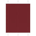 Plisségardin Bordeaux Rød 105x150 cm Stoff Bredde 104,4 cm