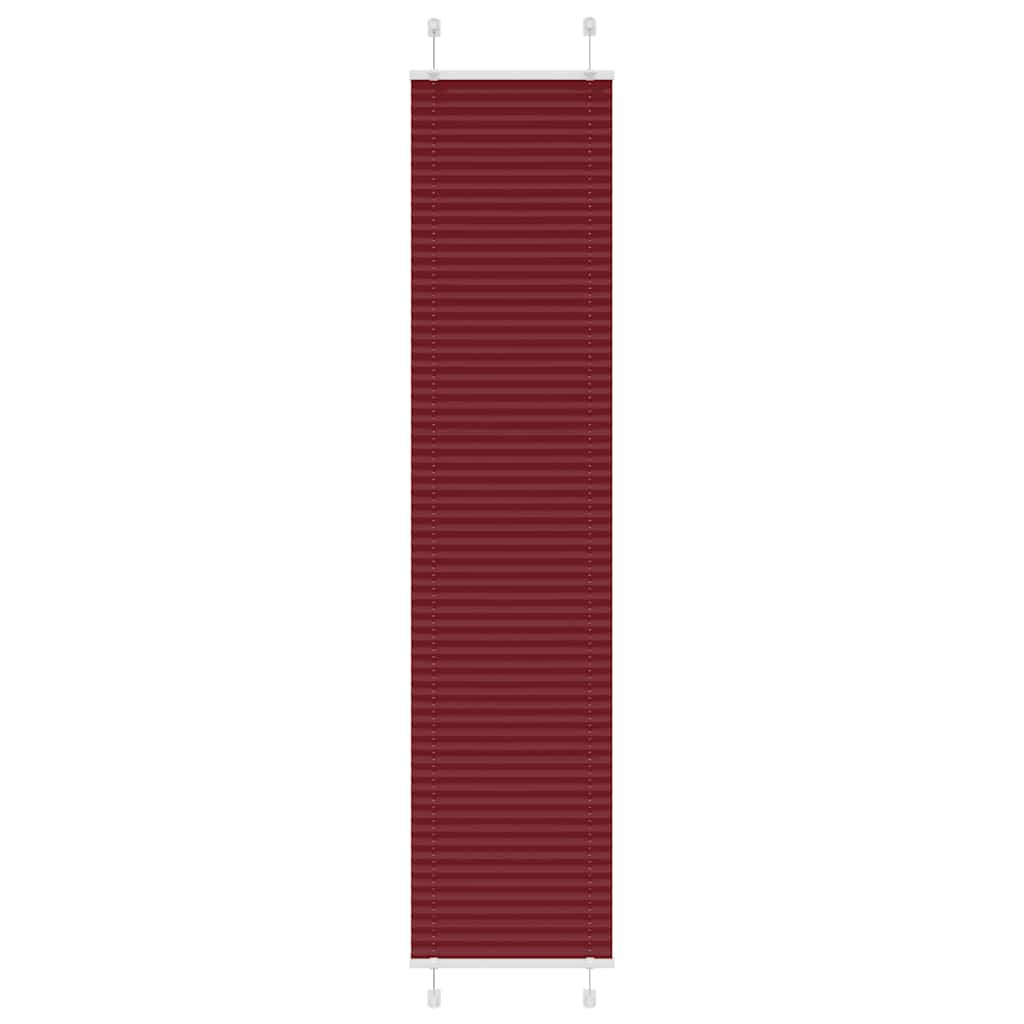 Plisségardin Bordeaux Rød 45x200 cm Stoff Bredde 44,4 cm