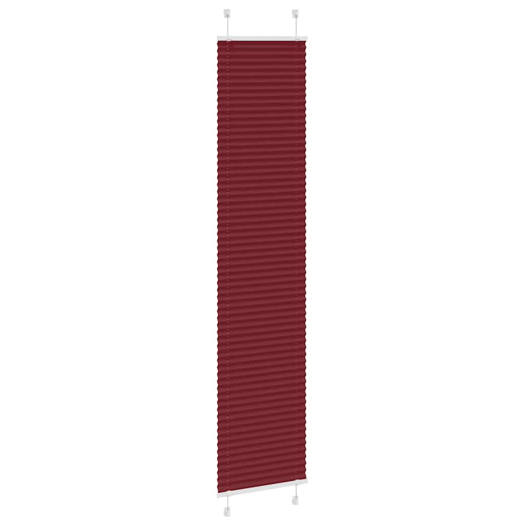 Plisségardin Bordeaux Rød 45x200 cm Stoff Bredde 44,4 cm