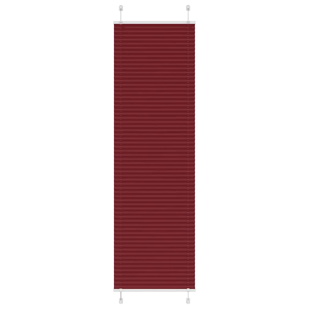 Plisségardin Bordeaux Rød 60x200 cm Stoff Bredde 59,4 cm