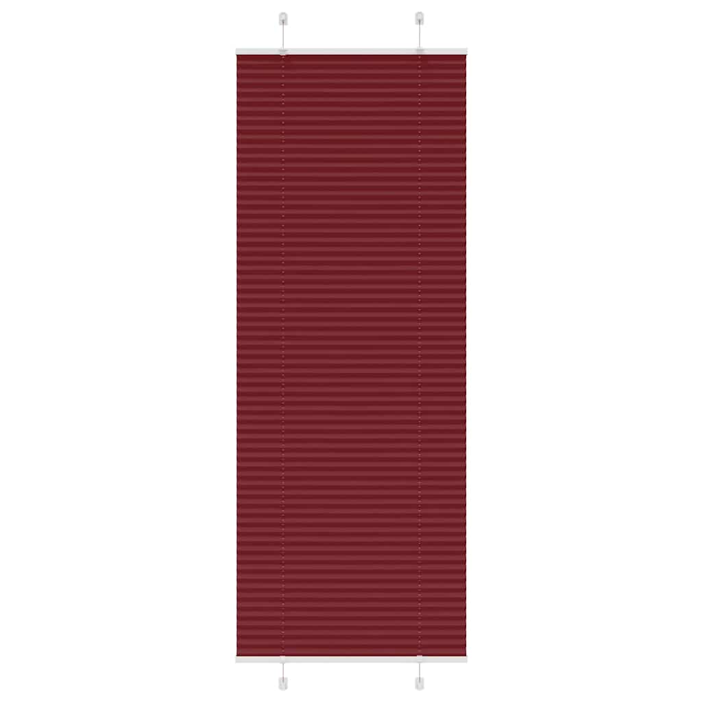 Plisségardin Bordeaux Rød 70x200 cm Stoff Bredde 69,4 cm