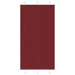 Plisségardin Bordeaux Rød 110x200 cm Stoffbredde 109,4 cm