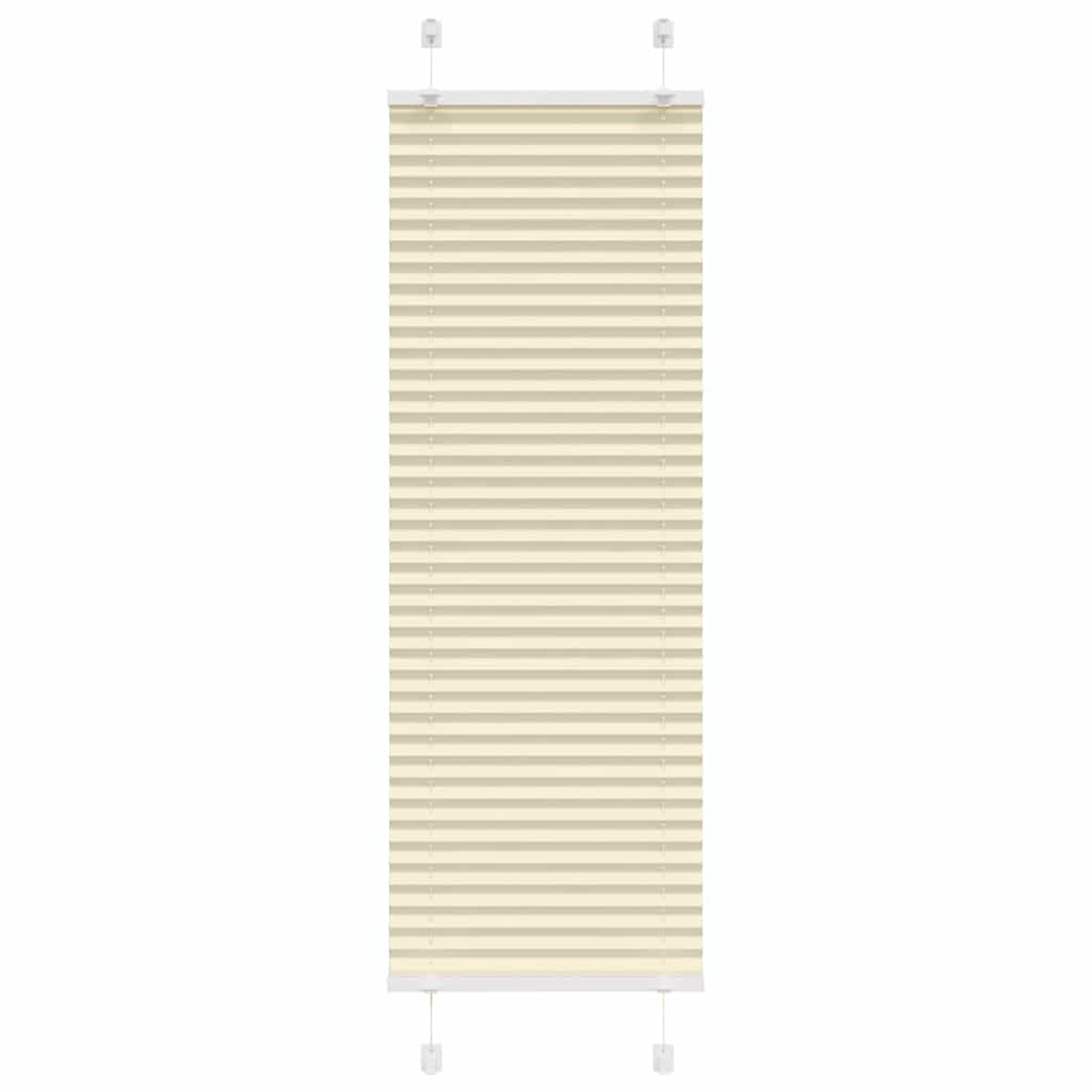 plisségardin krem 40x100 cm Stoff Bredde 39,4 cm Polyester