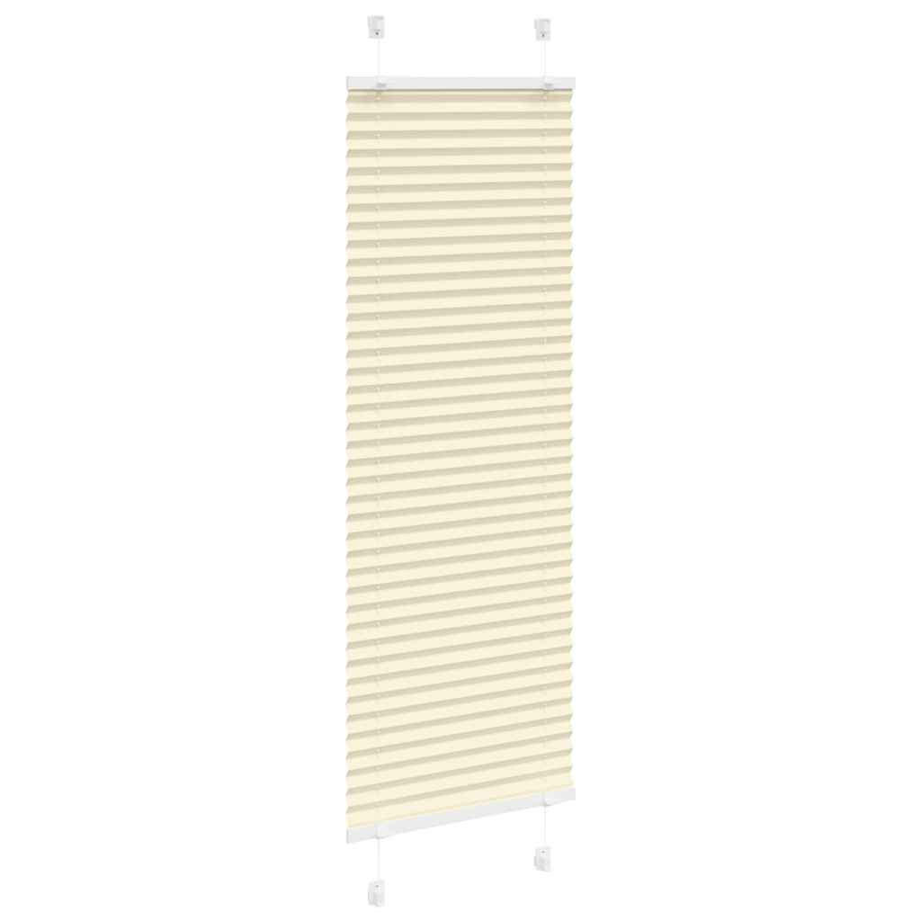 plisségardin krem 50x100 cm Stoff Bredde 49,4 cm Polyester