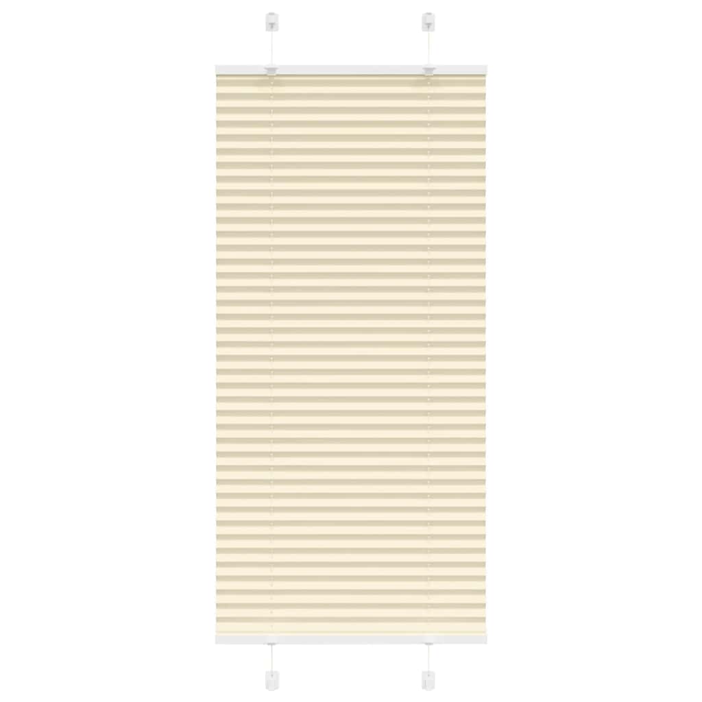 plisségardin krem 55x100 cm Stoff Bredde 54,4 cm Polyester vidaXL