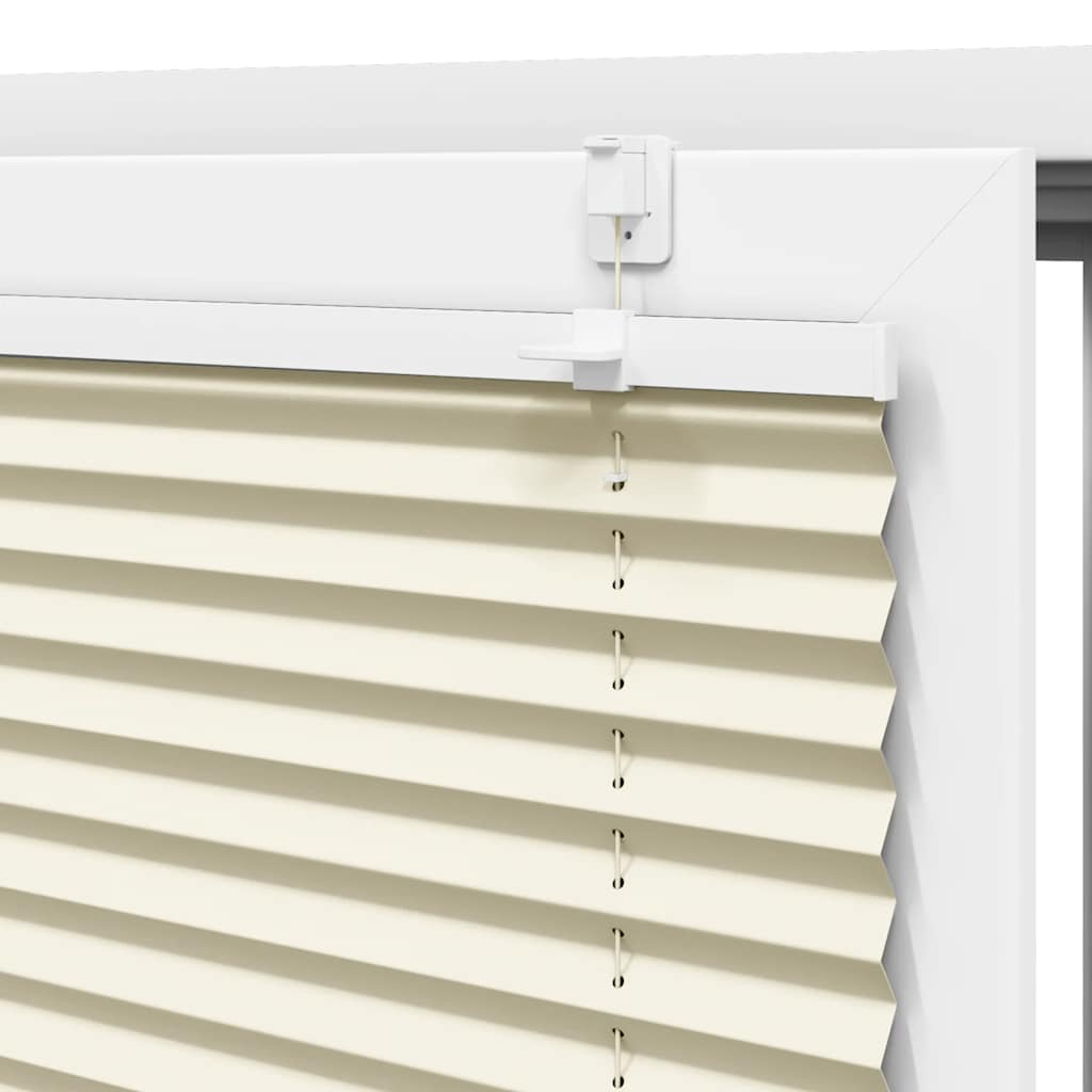 plisségardin krem 55x100 cm Stoff Bredde 54,4 cm Polyester vidaXL
